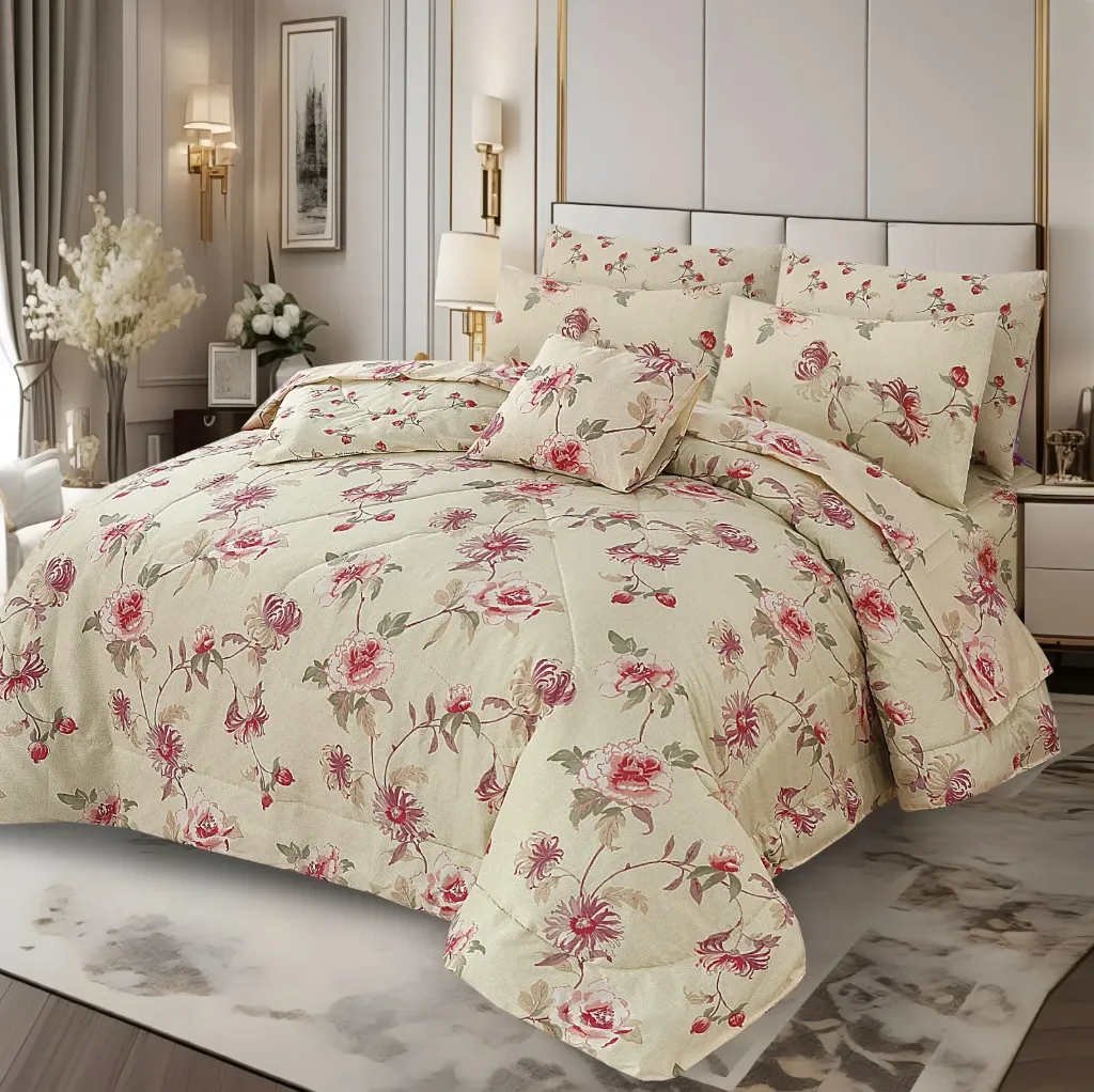 7 Pcs Comforter Set King Size Design GZM-0116