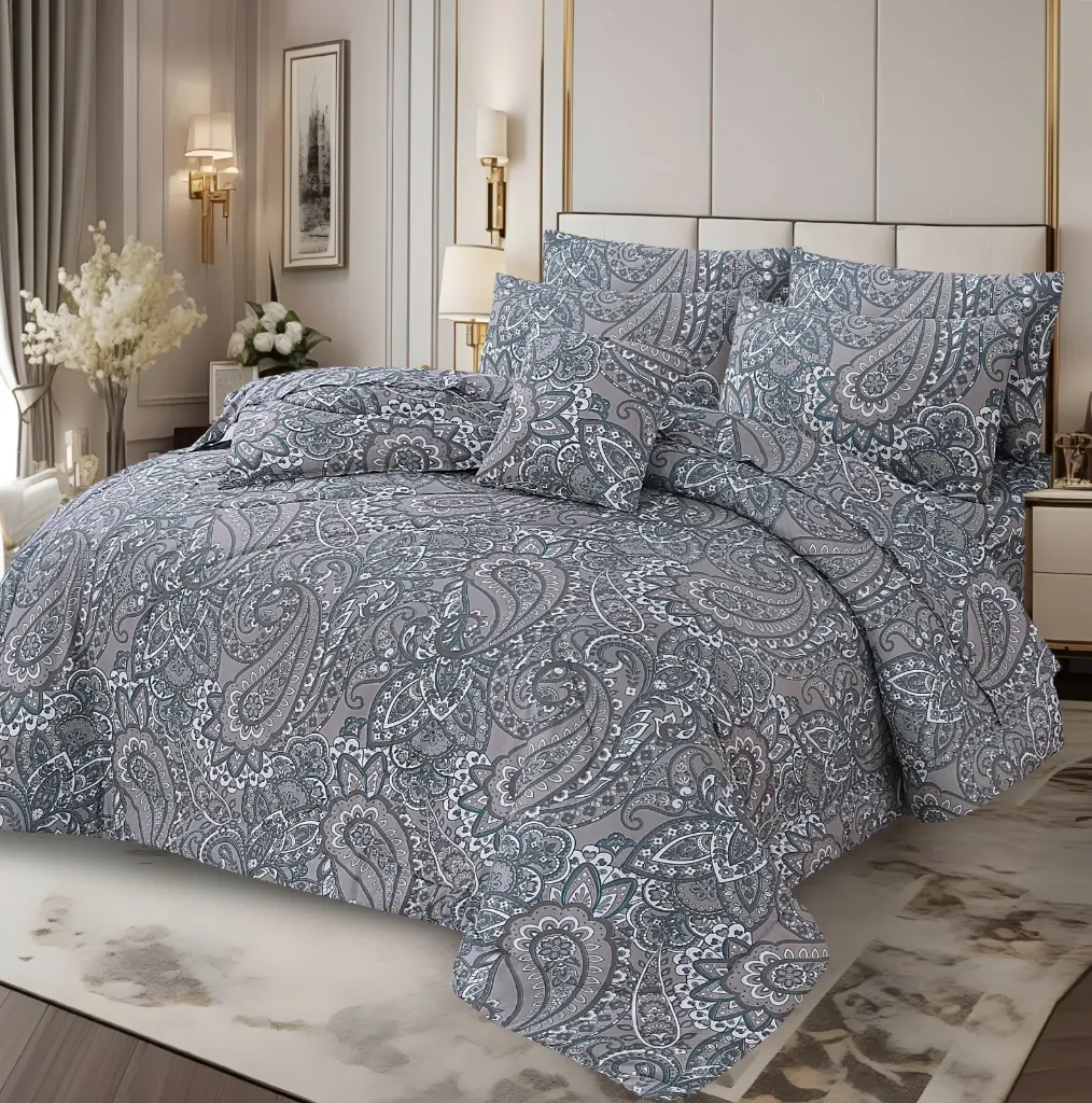 7 Pcs Comforter Set King Size Design GZM-0106
