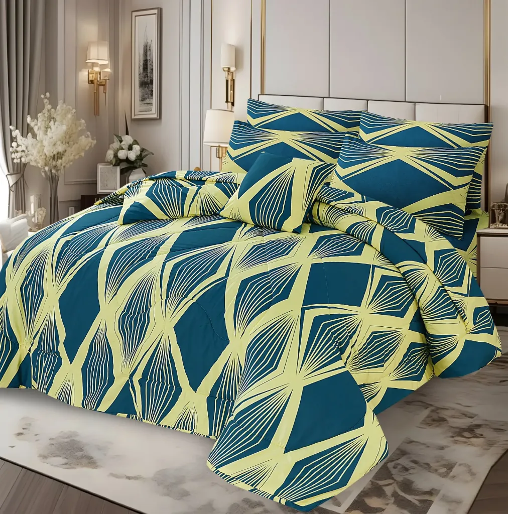 7 Pcs Comforter Set King Size Design GZM-0111