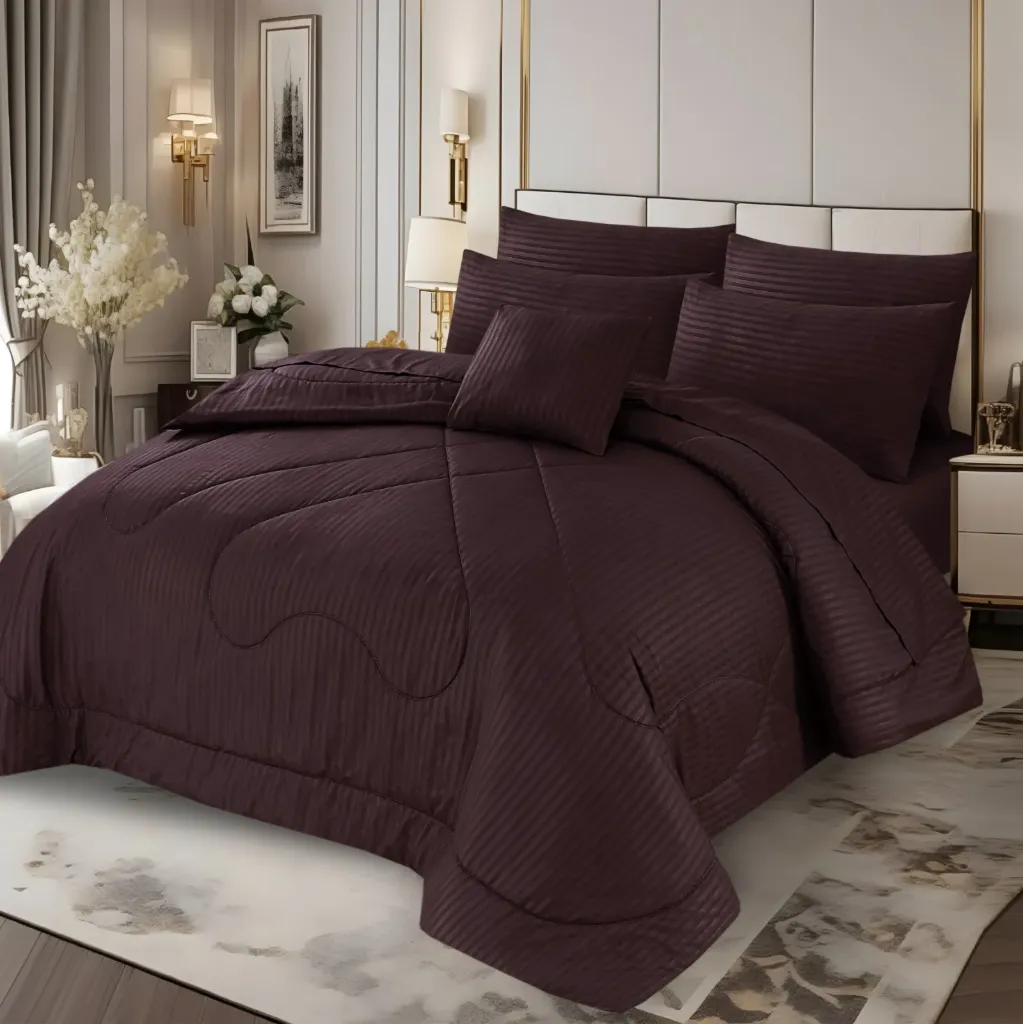 7 Pcs Comforter Set King Size Design GZS-0010