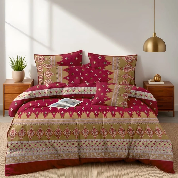 7 Pcs Comforter Set King Size Design GZD-103