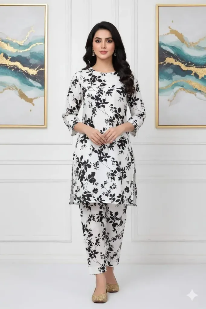 2 Pcs Unstitched Digital Print Suit gzl-s3007