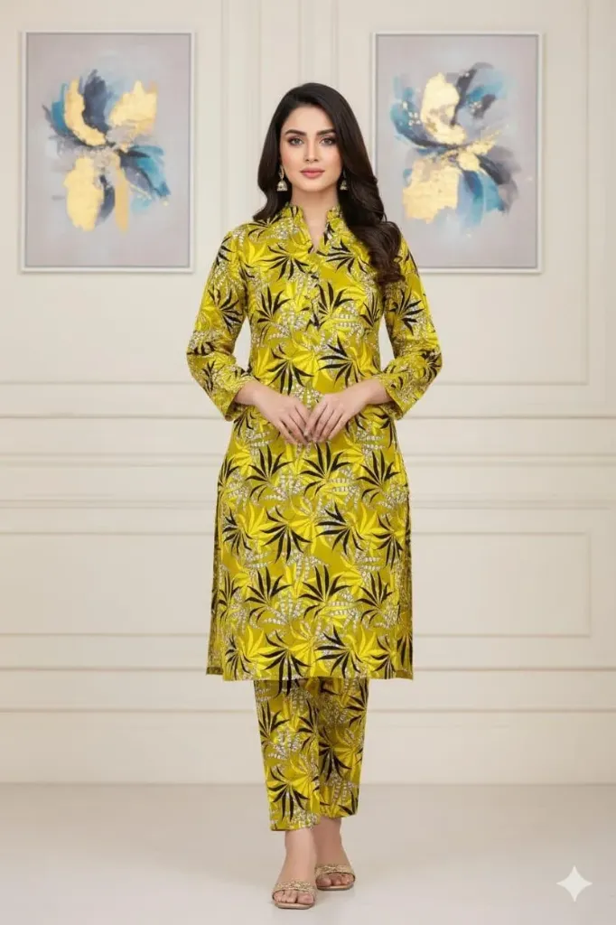 2 Pcs Unstitched Digital Print Suit gzl-s3021