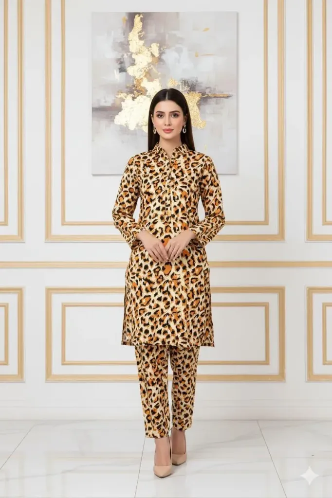 2 Pcs Unstitched Digital Print Suit GZL-S3010