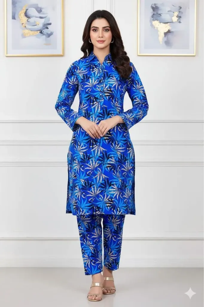 2 Pcs Unstitched Digital Print Suit gzl-s3008