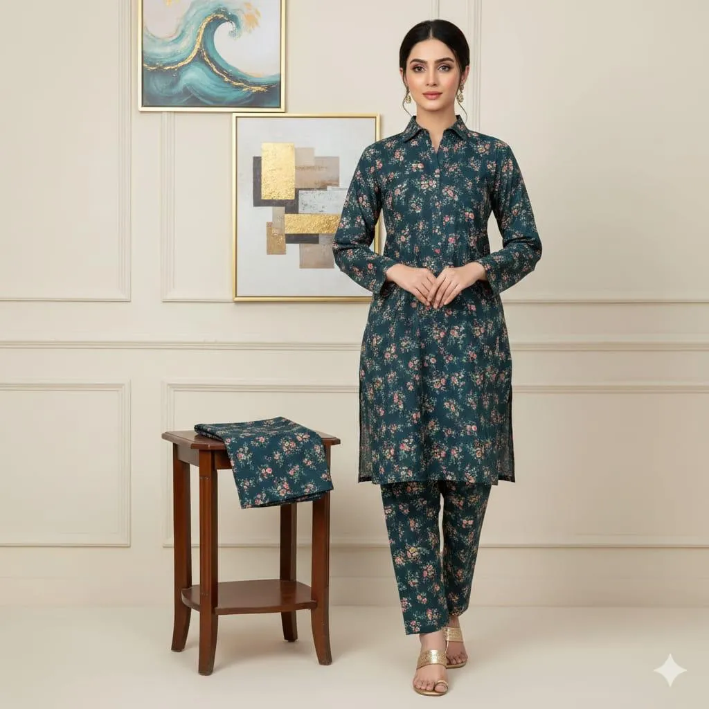 2 Pcs Unstitched Digital Print Suit GZL-S3002