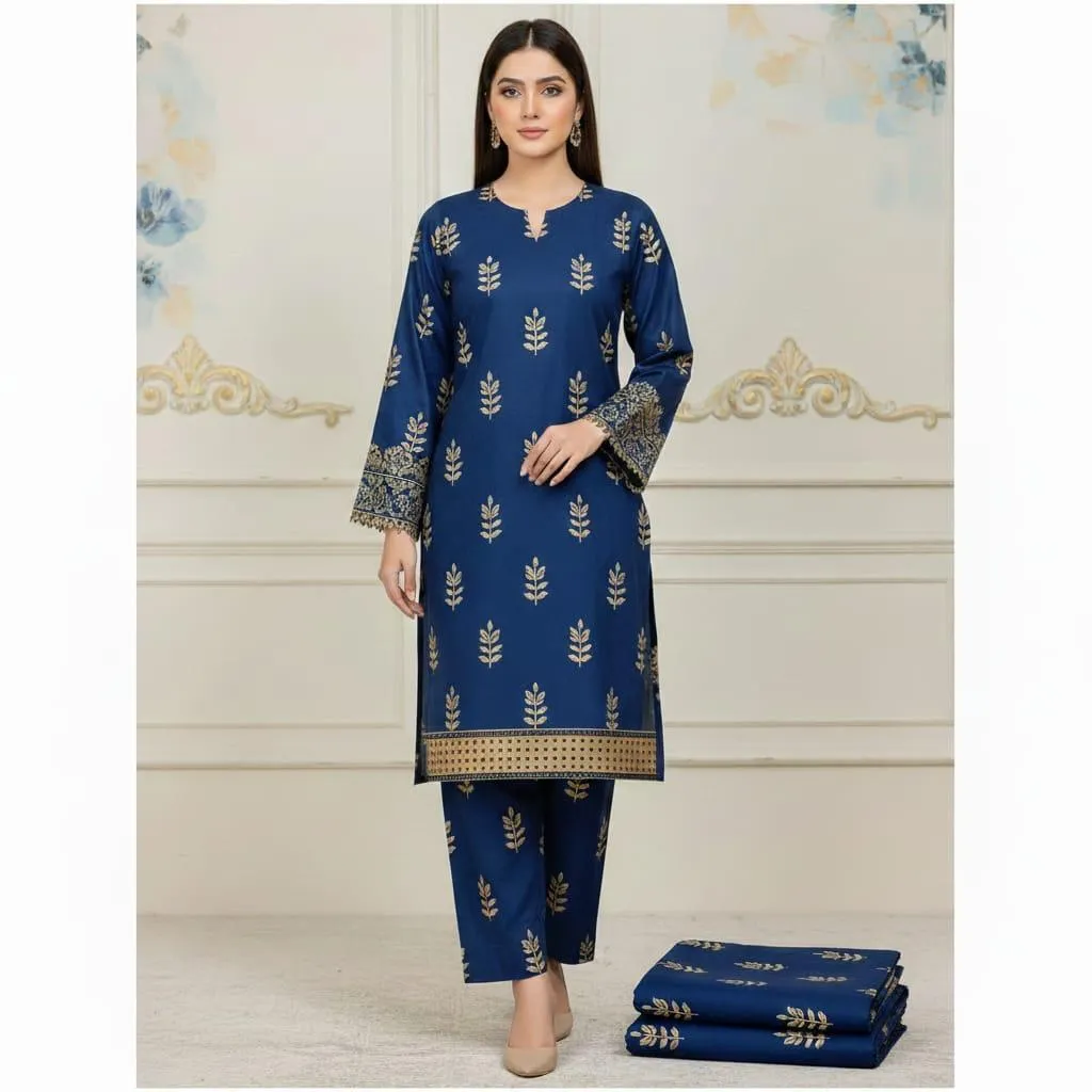 2 Pcs Unstitched Digital Print Suit GZL-S3004