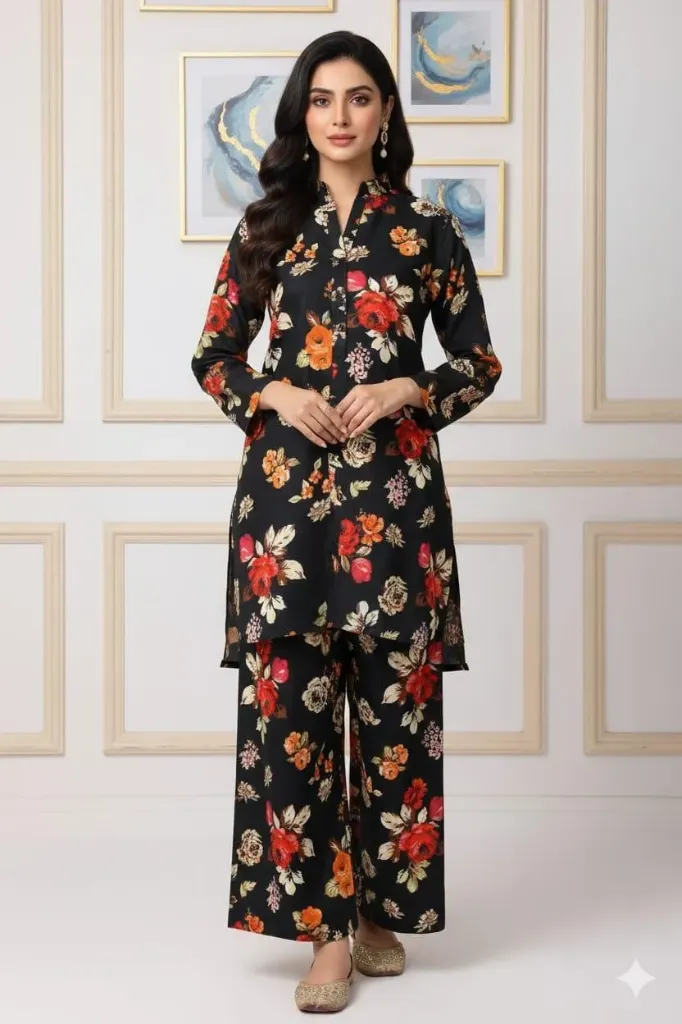 2 Pcs Unstitched Digital Print Suit GZL-S3019